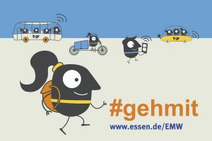 Europäische Mobilitätswoche EMW 2019 Essen Plakat #gehmit